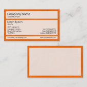 Panels 02 - Oranje verf Visitekaartje (Voorkant / Achterkant)