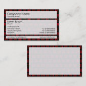 Panels 02 - Rode en zwarte lijnen Visitekaartje (Voorkant / Achterkant)