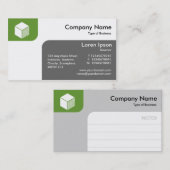 Panels - Avocado Green en Grey Visitekaartje (Voorkant / Achterkant)