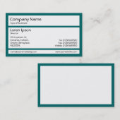 Panels - Blauwgroen Visitekaartje (Voorkant / Achterkant)