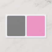 Panels - Grijs, Roze en Wit Visitekaartje (Achterkant)