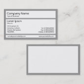 Panels - grijs visitekaartje (Voorkant / Achterkant)