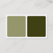 Panels - Groen bruin, Khaki, Cream en White Visitekaartje (Achterkant)