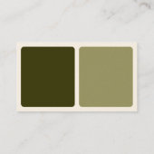 Panels - Groen bruin, Khaki en Wit (Kaart van Crea Visitekaartje (Achterkant)