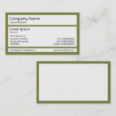 Panels - Groen en bruin Stipple Visitekaartje (Voorkant / Achterkant)