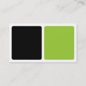 Panels - groen, zwart en wit visitekaartje (Achterkant)