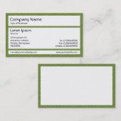 Panels - groene plastic stoel visitekaartje (Voorkant / Achterkant)