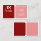 Panels - Klein, Warm Roze en Wit Visitekaartje (Voorkant / Achterkant)