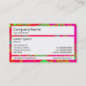Panels - kleurrijke Abstracte circuits Visitekaartje (Voorkant)