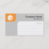 Panels - Lt Oranje en grijs Visitekaartje (Achterkant)