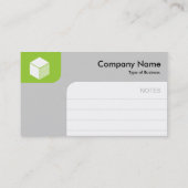 Panels - Martian Green en Grey Visitekaartje (Achterkant)