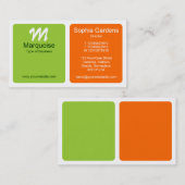 Panels - Martian Green en Sinaasappel Visitekaartje (Voorkant / Achterkant)