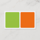 Panels - Martian Green en Sinaasappel Visitekaartje (Achterkant)