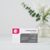 Panels - Neon Red en Grey Visitekaartje (Staand voorkant)