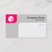 Panels - Neon Red en Grey Visitekaartje (Achterkant)