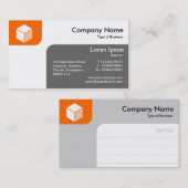 Panels - Oranje en grijs Visitekaartje (Voorkant / Achterkant)