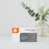 Panels - Oranje en grijs Visitekaartje (Staand voorkant)