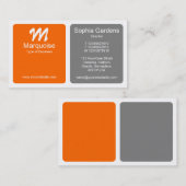 Panels - Oranje en grijs Visitekaartje (Voorkant / Achterkant)