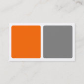 Panels - Oranje en grijs Visitekaartje (Achterkant)