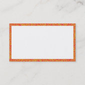 Panels - Oranje marmering Visitekaartje (Achterkant)