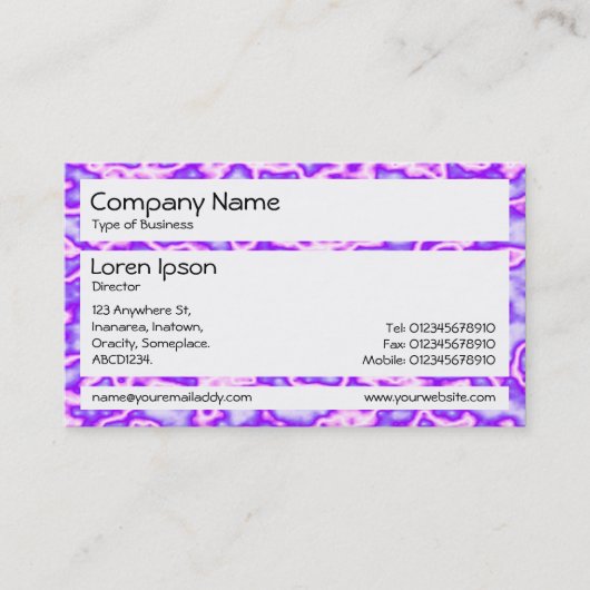 Panels - Paars plasma Visitekaartje (Voorkant)