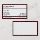 Panels - rode en zwarte lijnen visitekaartje (Voorkant / Achterkant)