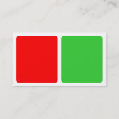 Panels - Rood met Lente Groen Visitekaartje (Achterkant)