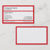 Panels - Rood tapijt Visitekaartje (Voorkant / Achterkant)