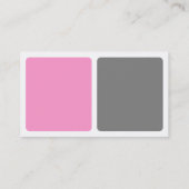 Panels - Roze, grijs en wit Visitekaartje (Achterkant)