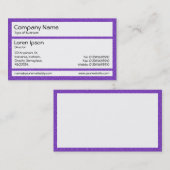 Panels - Violet plastic stoel Visitekaartje (Voorkant / Achterkant)