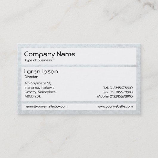 Panels - Witte belletjes Visitekaartje (Voorkant)