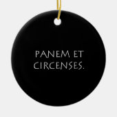 Panem- en cirkels keramisch ornament (Voorkant)