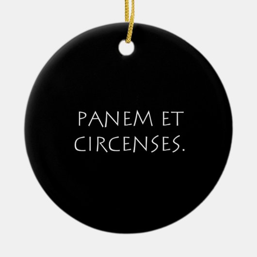 Panem- en cirkels keramisch ornament (Voorkant)