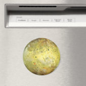 PANET JUPITER'S MOON IO echte kleur (zonnestelsel) Magneet (Insitu (Vaatwasser))