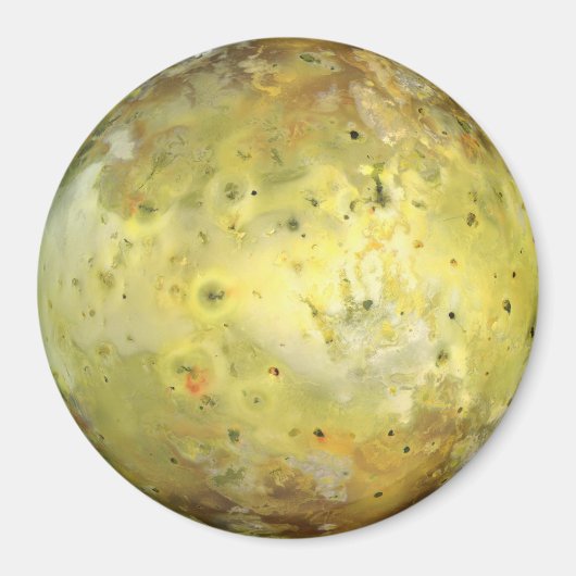 PANET JUPITER'S MOON IO echte kleur (zonnestelsel) Magneet (Voorkant)