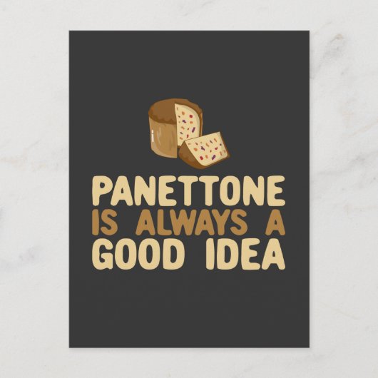 Panettone is altijd een goed idee briefkaart (Voorkant)