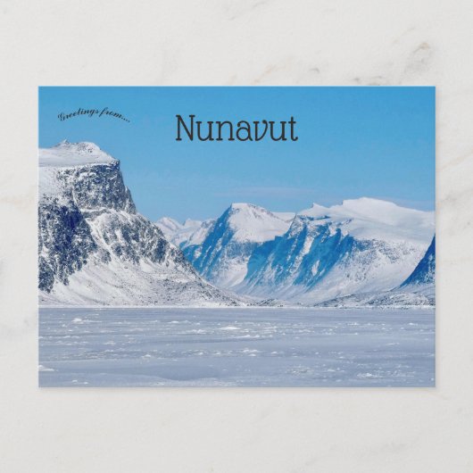 Pang Fjord Nunavut Canada Briefkaart (Voorkant)