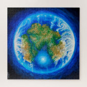 Pangaea en de Tethys oceaan Legpuzzel (Horizontaal)