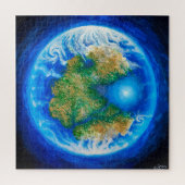 Pangaea en de Tethys oceaan Legpuzzel (Verticaal)