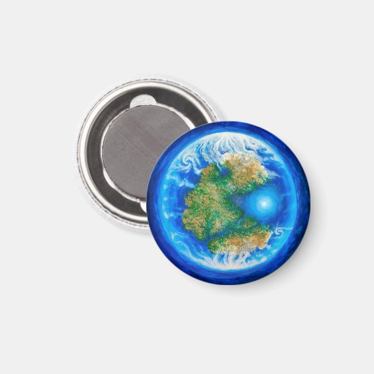 Pangaea en de Tethys oceaan Magneet (Voorkant / Achterkant)