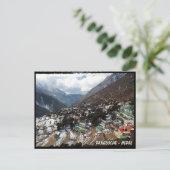 Pangboche, Everest trail uitzichten, Himalaya - Ne Briefkaart (Staand voorkant)