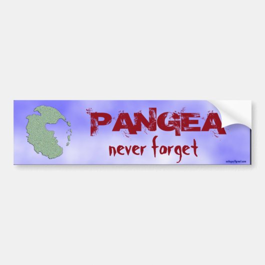 Pangea... Bumpersticker (Voorkant)