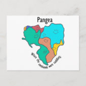 Pangea Continents Cuddling Multicolor Briefkaart (Voorkant)