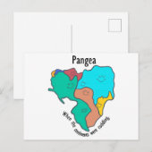 Pangea Continents Cuddling Multicolor Feestdagenkaart (Voorkant / Achterkant)