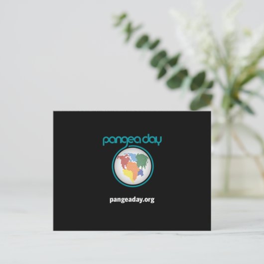 Pangea Day Briefkaart (Staand voorkant)