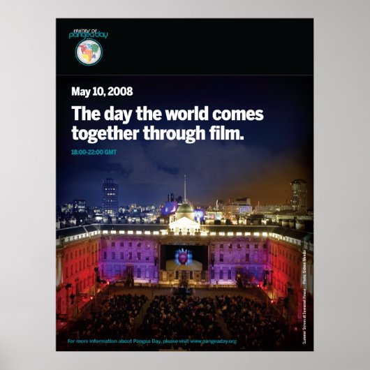 Pangea Day Poster (Voorkant)