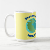 Pangea herinneren koffiemok (Links)