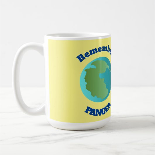 Pangea herinneren koffiemok (Links)