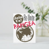 Pangea opnieuw verenigen briefkaart (Staand voorkant)