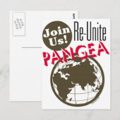 Pangea opnieuw verenigen briefkaart (Voorkant / Achterkant)
